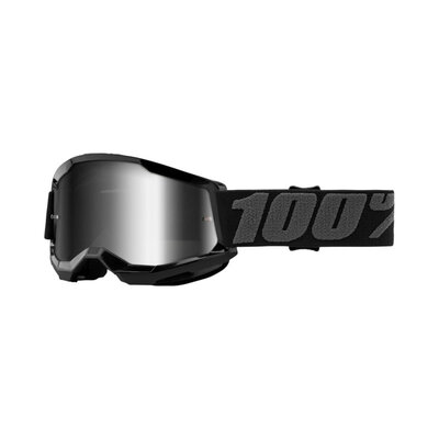 100% Strata 2 Jr. Goggle Black - Mirror Silver