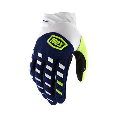 100% Airmatic Gloves navy/white M
